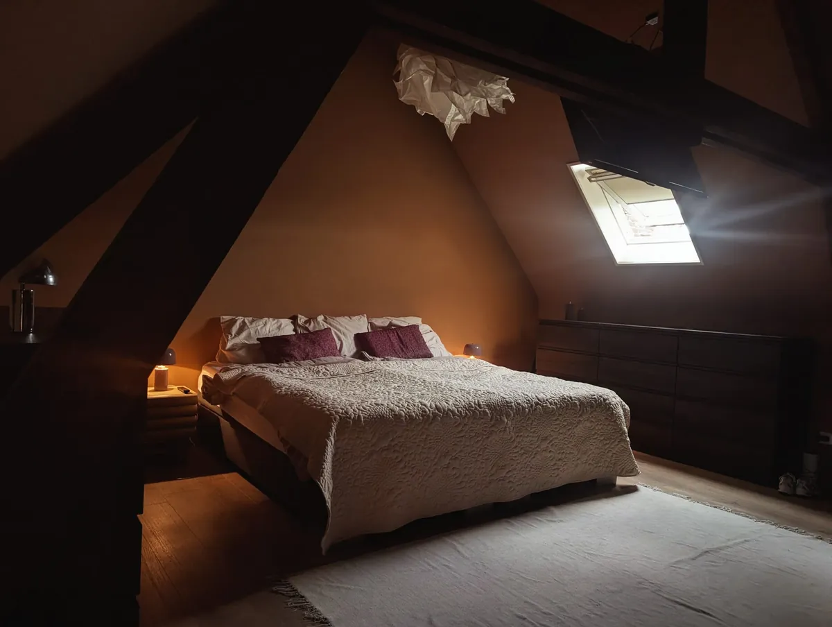 Zolder verbouwd tot slaapkamer